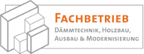Qualitätszeichen "Fachbetrieb Dämmtechnik, Holzbau, Ausbau & Modernisierung"